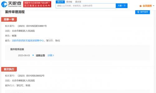 侵权杨紫商家被强制执行 侵权杨紫企业已注销