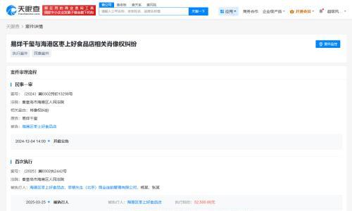 侵权易烊千玺商家被限消