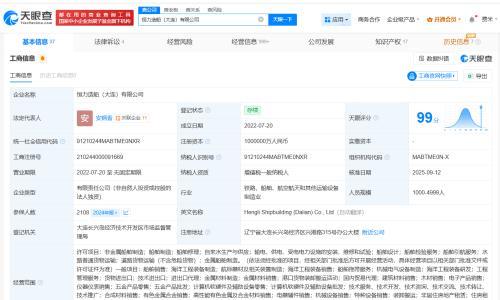 恒力重工集团旗下大连造船公司增资至100亿 增幅约54%