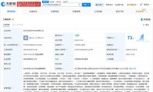 无忧传媒等在杭州成立科技新公司 注册资本1000万