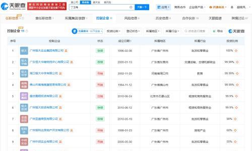 许家印前妻多家实控企业已被吊销