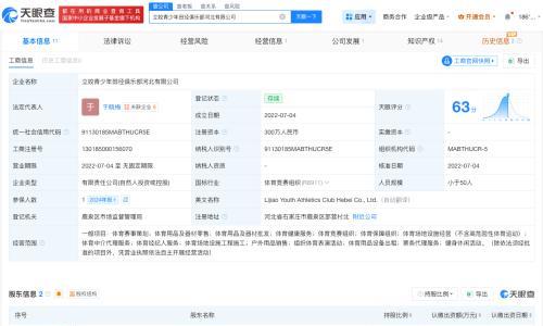 巩立姣关联公司已注册姓名商标