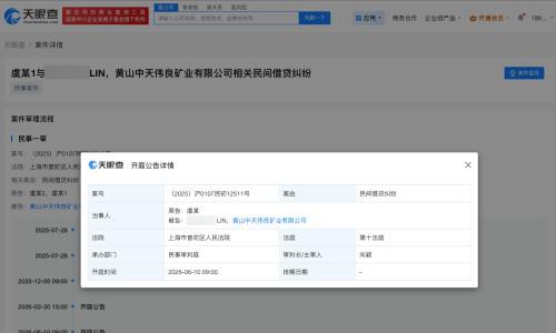 虞丕杰民间借贷纠纷新增开庭公告