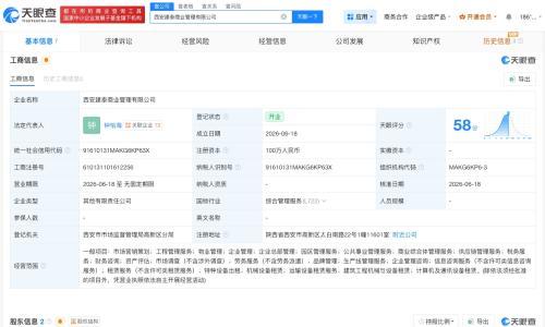 西安建工集团成立商业管理公司