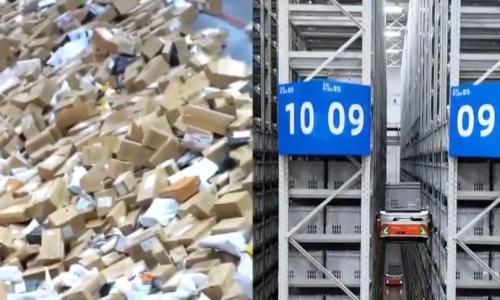 中国新一代机器人仓上线!134台攀爬机器人已全面投入使用,仓储面积与拣选效率大幅提升