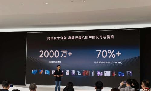 华为折叠屏发货量突破2000万台